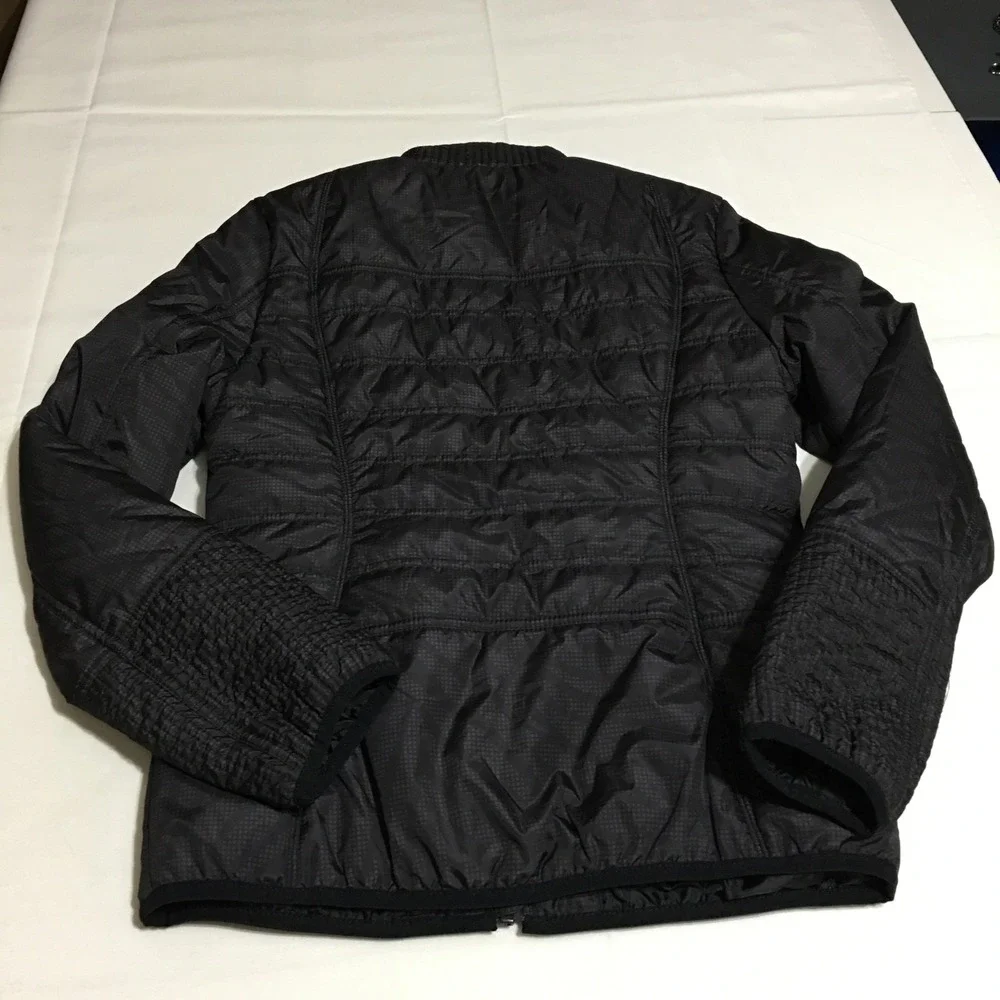 Fox Racing Puffer Jacket Womens Small Black Quilted Full Zip Lightweight